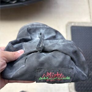 Vintage Misty Mountain Climbing Chalk Bag Black Drawstring